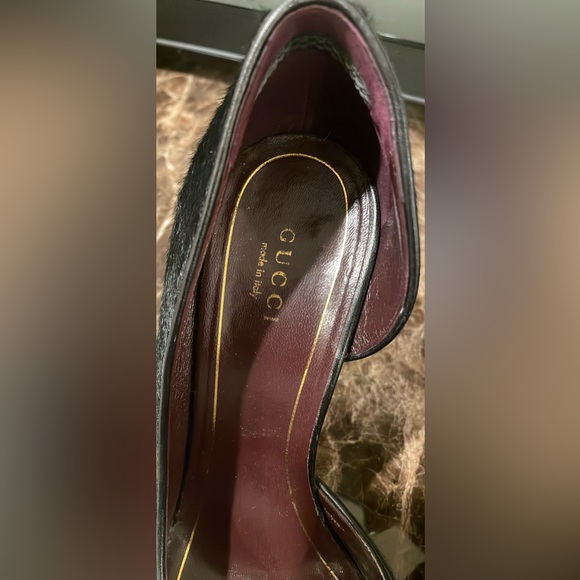 Gucci leather and pony hair Dorset pumps. Size 37. Box included - Picture 5 of 5